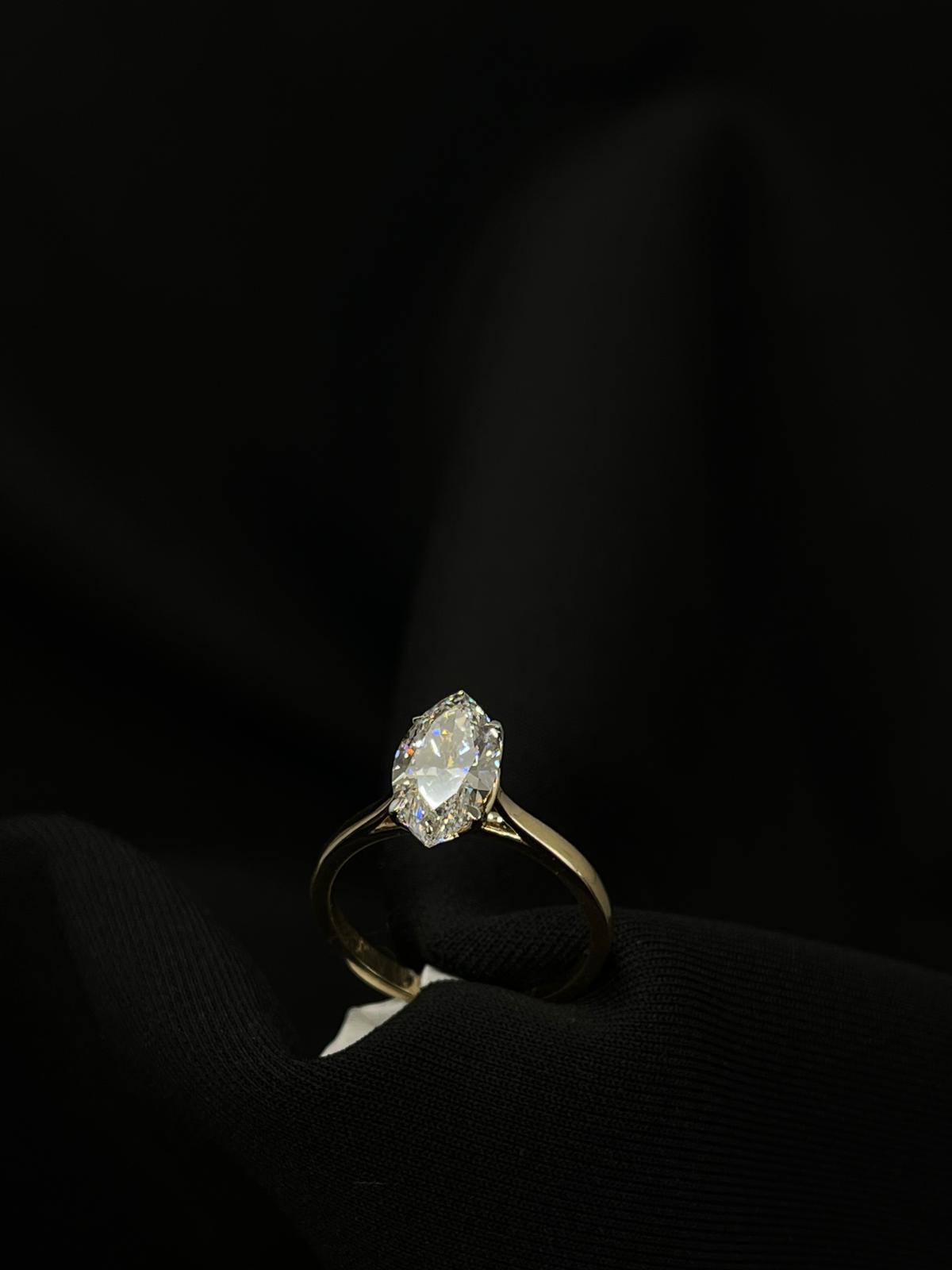 14k Marquise LG engagement Ring
