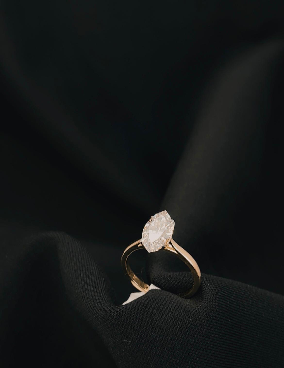 14k Marquise LG engagement Ring