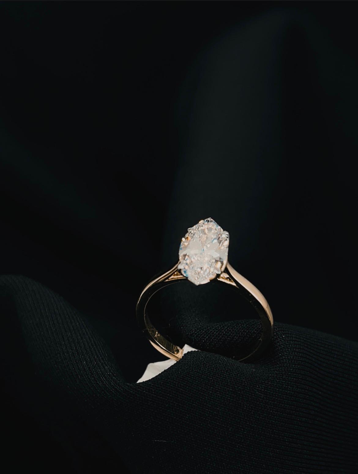 14k Marquise LG engagement Ring