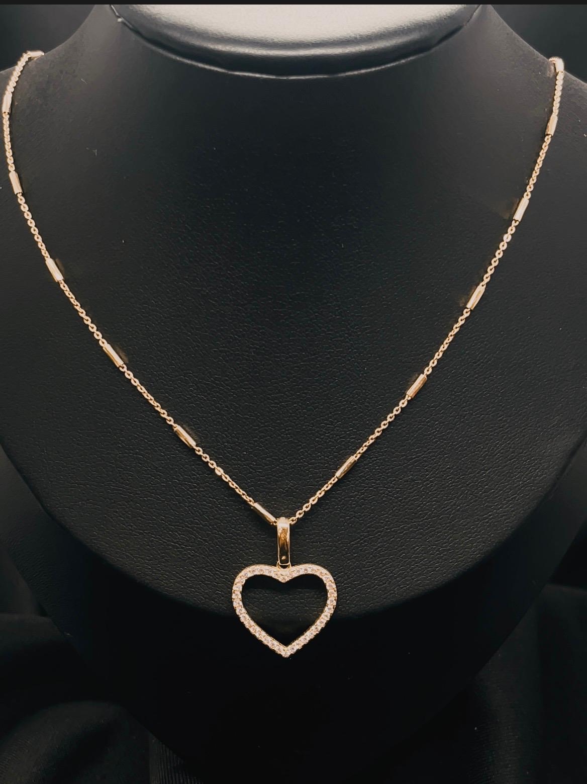 10K Yellow Gold Heart With Cz