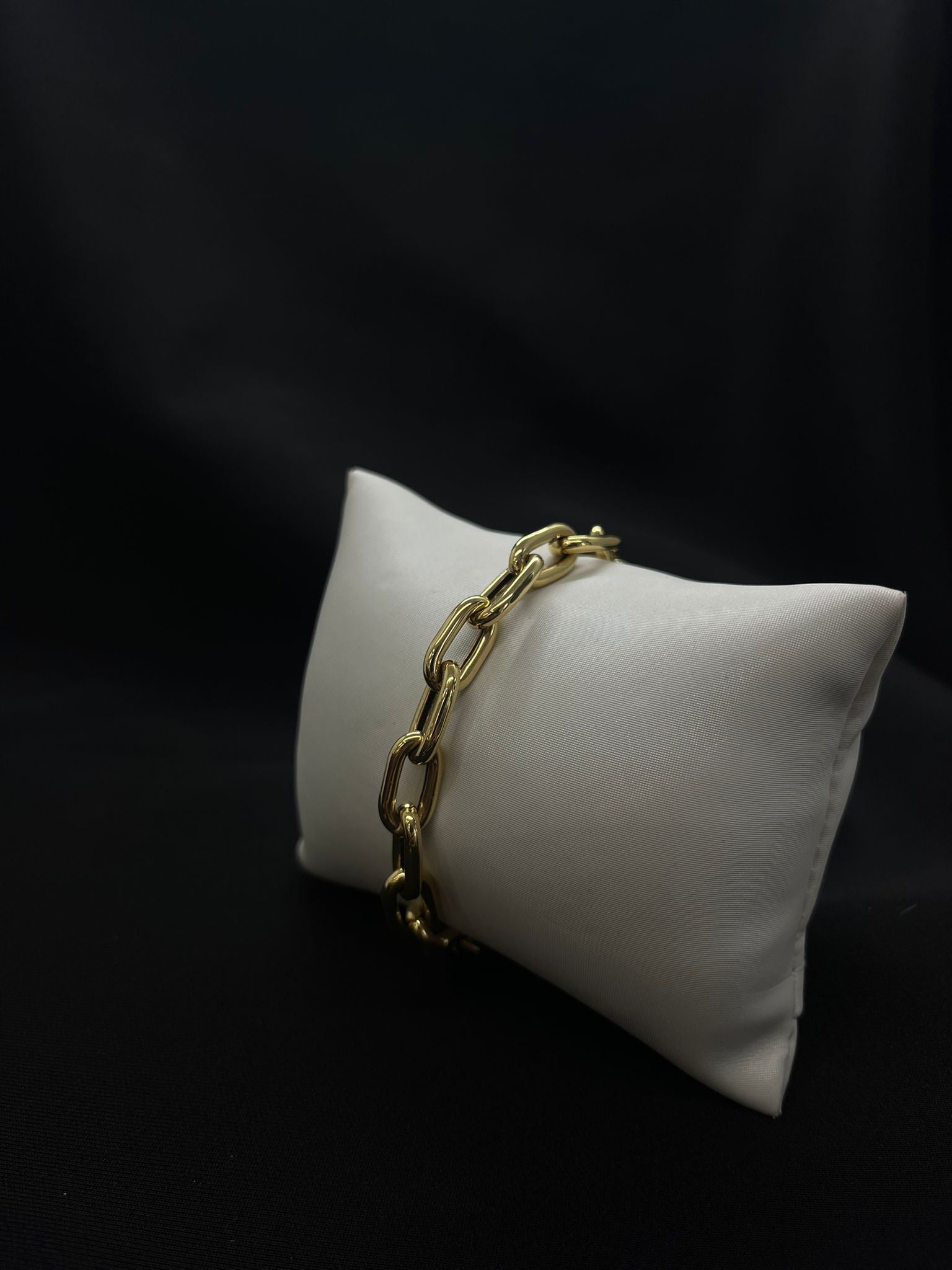 14kt y/gold Bracelet paper clip