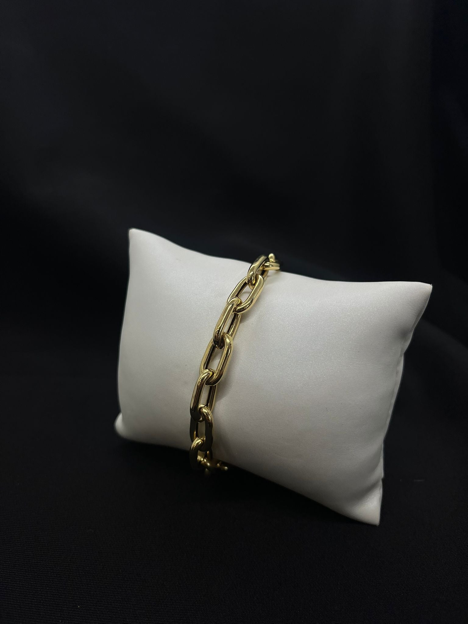 14kt y/gold Bracelet paper clip