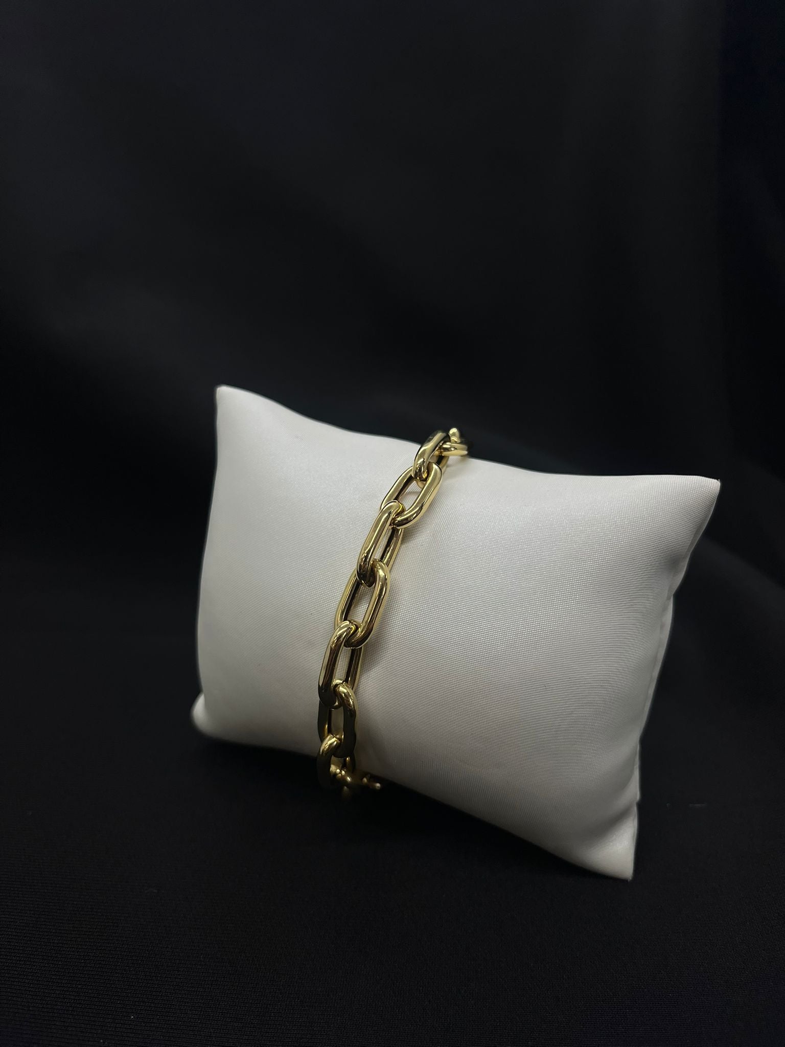14kt y/gold Bracelet paper clip